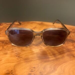 Vintage Baratelli Collection K&H USA Sunglasses Square Smoke Grey Frames 145 BLB